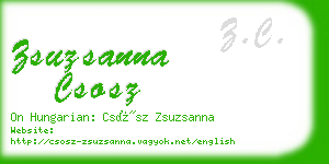 zsuzsanna csosz business card